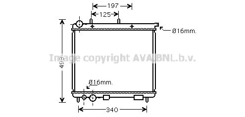 AVA QUALITY COOLING Радиатор, охлаждение двигателя CN2187